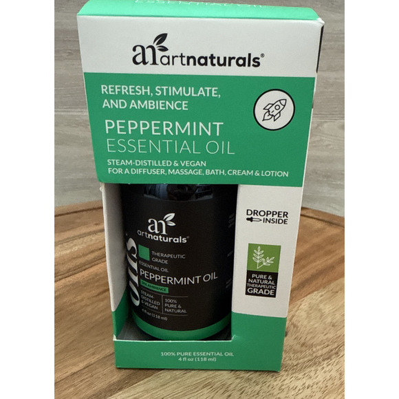 Art Naturals Peppermint Essential 100% Pure Fresh Oil‎ 4oz Art Naturals New - Picture 1 of 8
